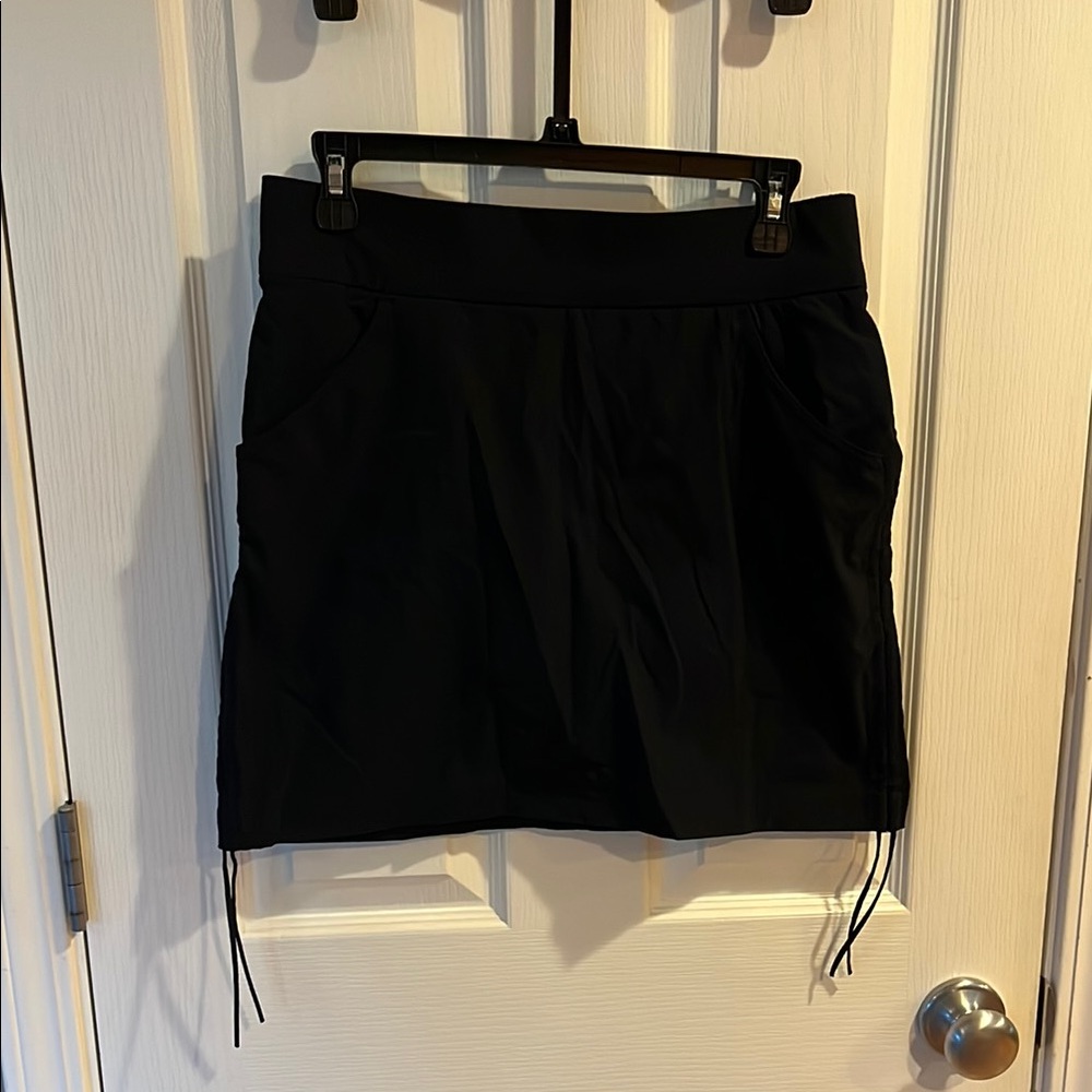 Columbia Black Skort with Drawstrings